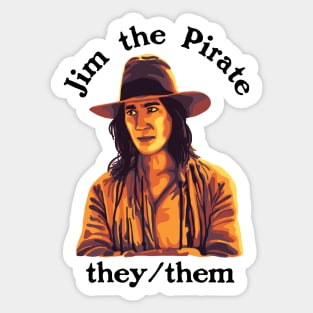 Jim The Pirate (They/Them) - Our Flag Means Death Sticker